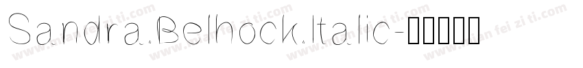 Sandra Belhock Italic字体转换